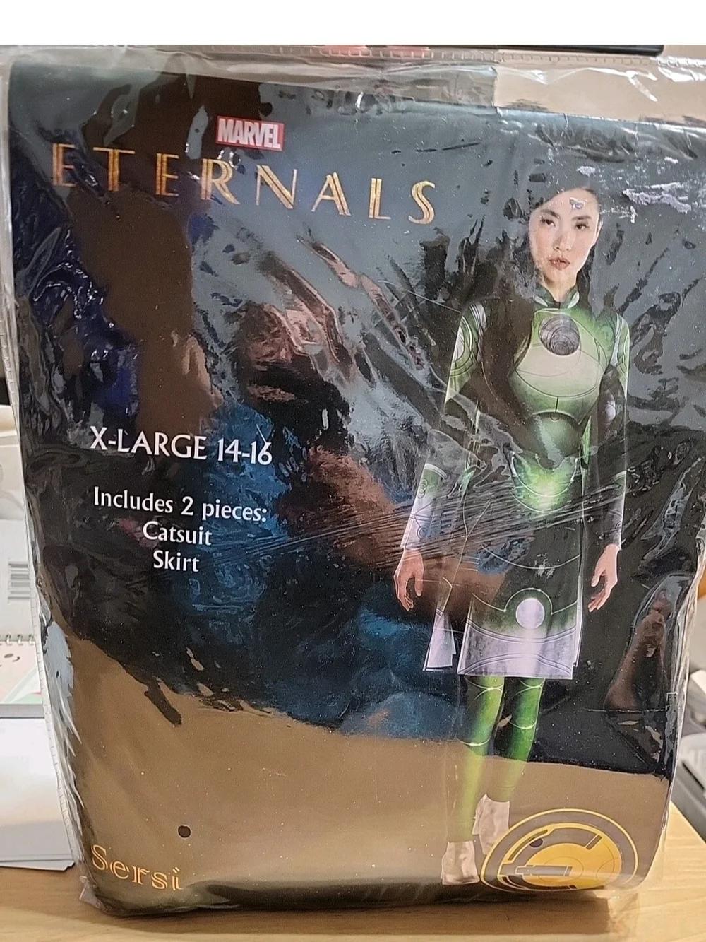 Marvel Eternals Sersi Girls Green Costume - X-Large (14-16)